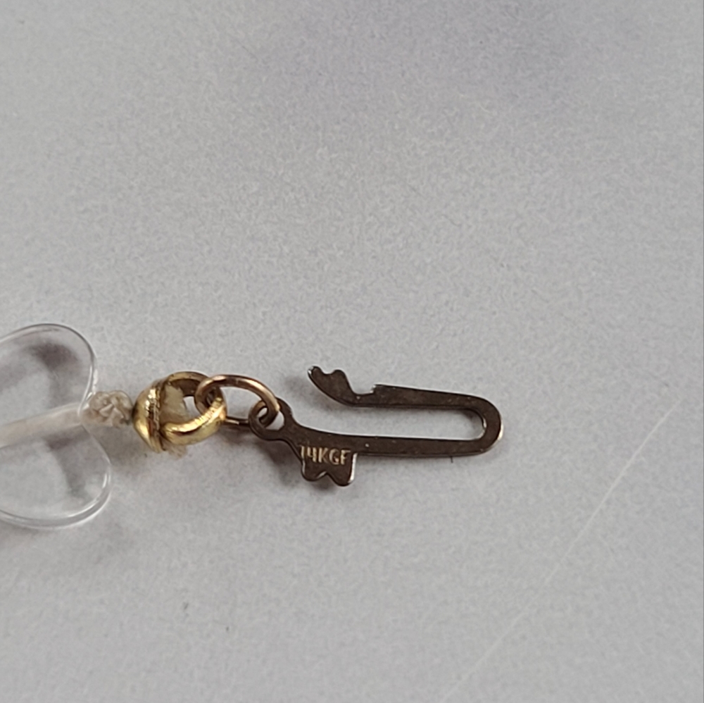 14K GF Quartz Heart Beaded Necklace - Picture 7 of 10
